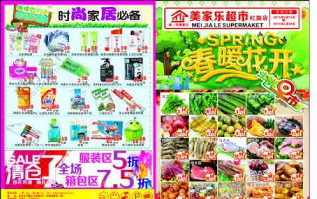 春季DM超市宣传单图片