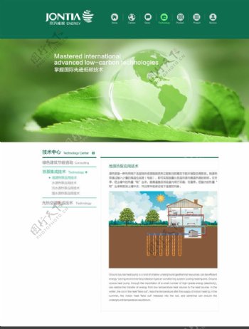 能源环保网站二级页面图片