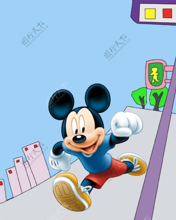 米老鼠跑步图片
