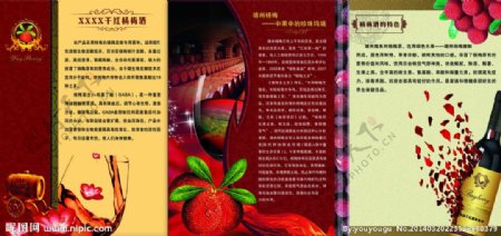 杨梅酒宣传页图片