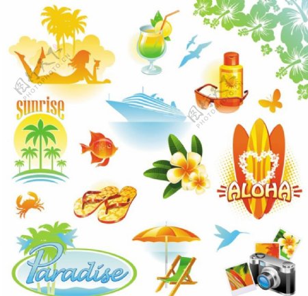 夏季旅游海报设计图片