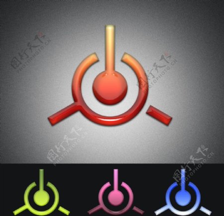 闹钟水晶Logo设计图片
