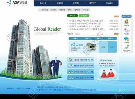 韩国企业模板图片