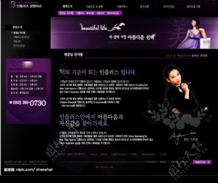韩国商务网页模板图二图片