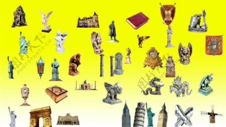 欧洲古典建筑雕塑图片