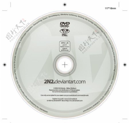 DVD盘面设计模版PSD素材图片