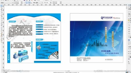 经济信息网折页画图片
