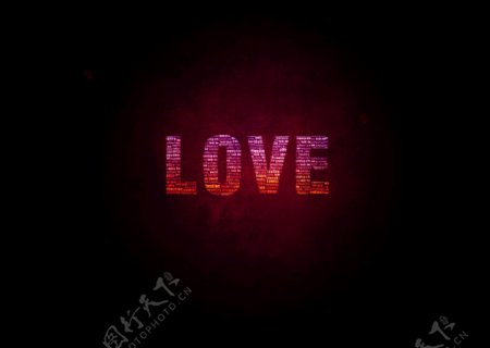 爱LOVE字体设计图片
