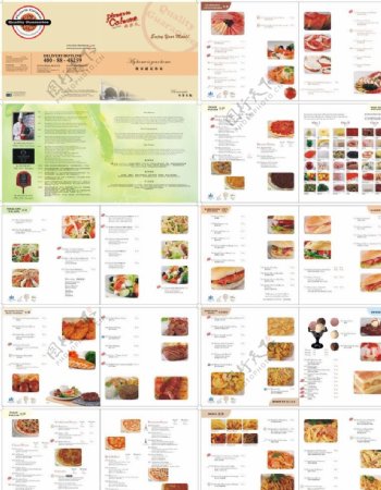 西餐菜谱设计制作图片