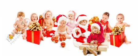 圣诞快乐可爱婴儿宝宝图片