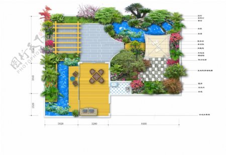 別墅庭院設計图片