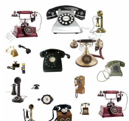 多款古典电话图片