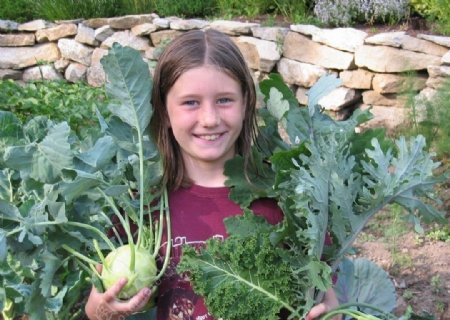 蔬菜小女孩图片