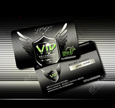 黑色精美VIP卡模板图片