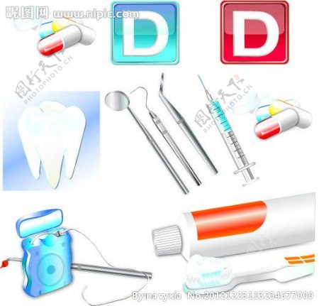 牙医工具图标图片