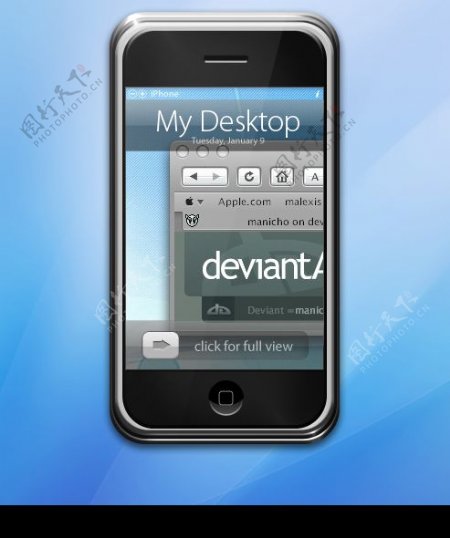 iphone手机PSD分层设计图图片