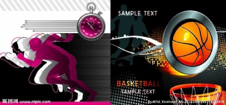 篮球运动创意广告设计图片