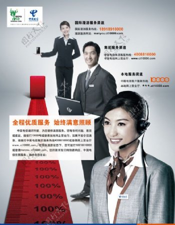 中国电信服务渠道海报图片