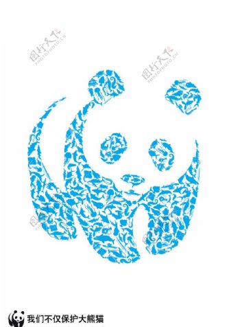 WWF环保剪影海报图片