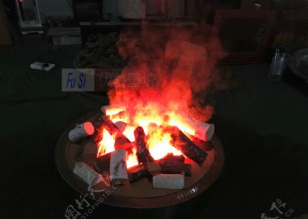 伏羲壁炉篝火