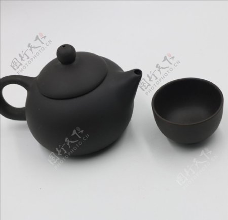 白底素材茶壶茶杯