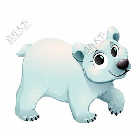 卡通北极熊