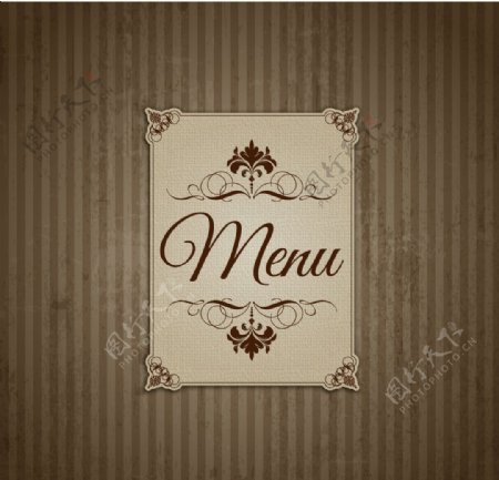 复古餐厅菜单