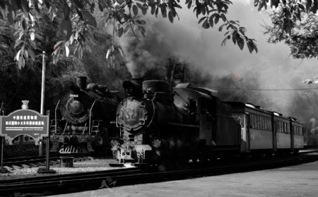 蒸汽小火车摄影照片