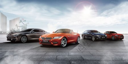 超清晰BMW汽车家族宣传海报
