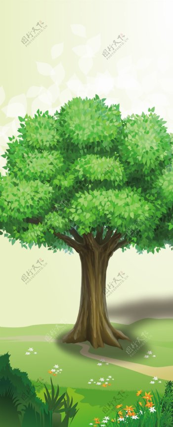 树背景