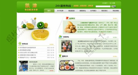 食品类网页设计