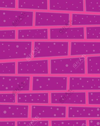 紫色矢量砖块墙面背景底纹