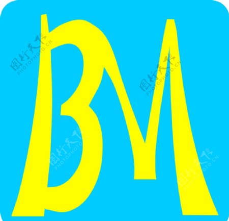bm英文字母标志