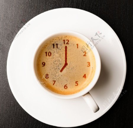 创意时钟咖啡