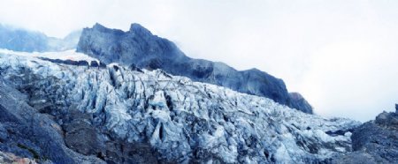 玉龙雪山冰川
