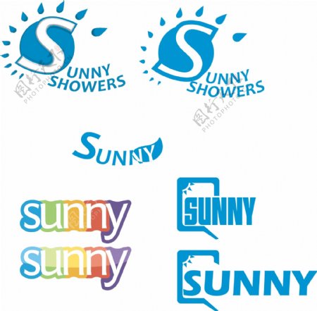 SUNNY字体的logo