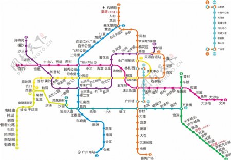 最新广州地铁图