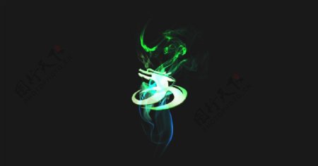 梦幻烟雾线条logo设计