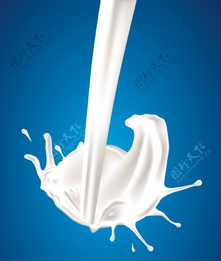 牛奶的奶花素材