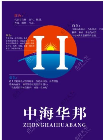 logo标志ZH中海