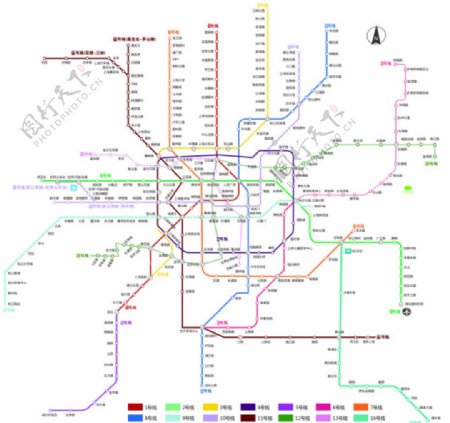 2016上海地铁图