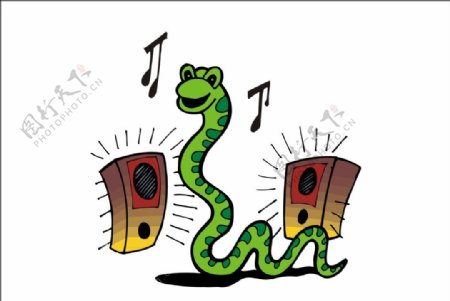 爱听音乐的蛇