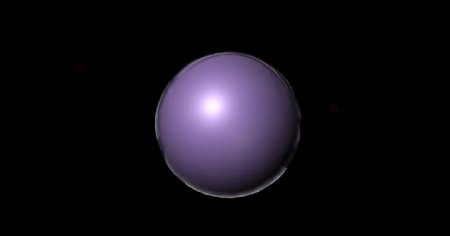 紫色玻璃球maya3d渲染模型