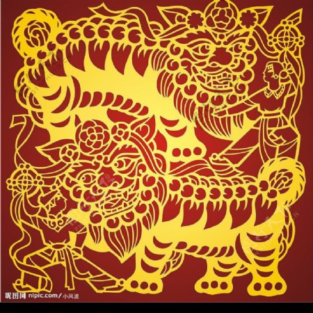 中国古典舞双狮图