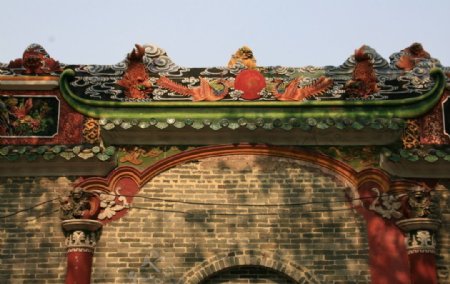 佛山祖庙浮雕古墙