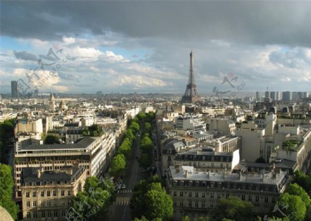 巴黎城区俯瞰
