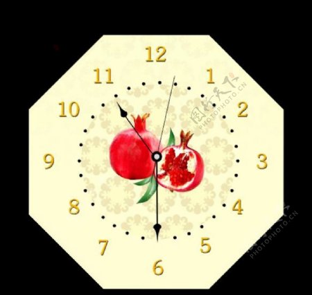 石榴籽时钟设计图