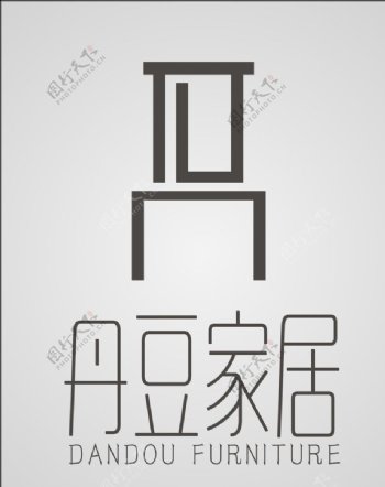 丹豆家居logo设计