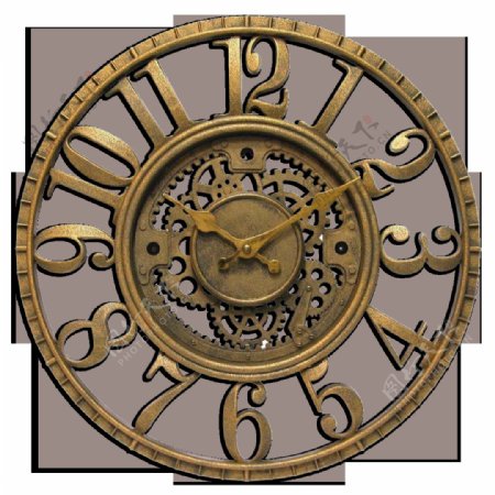 铜制钟表古老元素