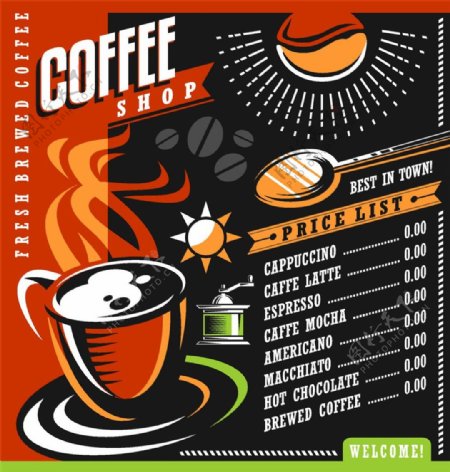 咖啡杯菜单图片1